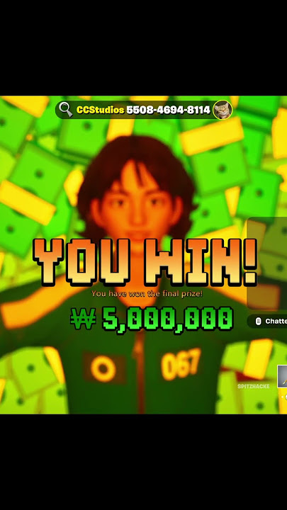 Fortnite x Squd Game |  The game is never truly over for winners✌️ #fortnite #shorts