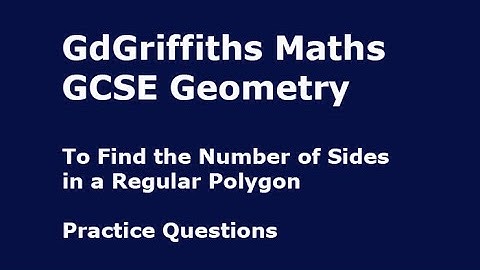Finding the Number of Sides of a Polygon: Practice Questions