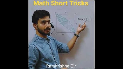 Area of ​​the leaf inside the Square🔥| Maths Short Tricks | #area  #shorts