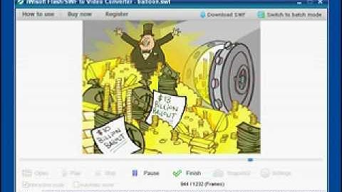 How to convert swf to avi easily with iWisoft swf to video converter.