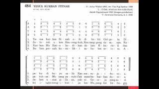 Yesus Kristus Kurban Fitnah (PS. 484) - notasi Tenor