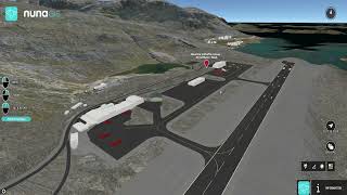 Nuuk Airport, old versus new airport, NunaGIS map fades