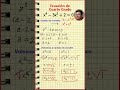 Truco de Álgebra: Ecuación de Cuarto Grado paso a paso 📐 #matematicas