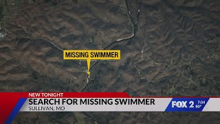 Search for missing swimmer in Meramec River
