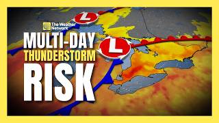 Multi-day thunderstorm risk for Ontario unfolds into the weekend | #forecast