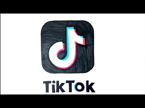 Как нарисовать логотип Тик тока. How to draw Tik Tok Logo