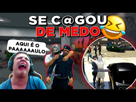 FIZ UM POLíCIAL DE R3FÉM DENTRO DA MECÂNICA no GTA RP ? (Modder Clips)