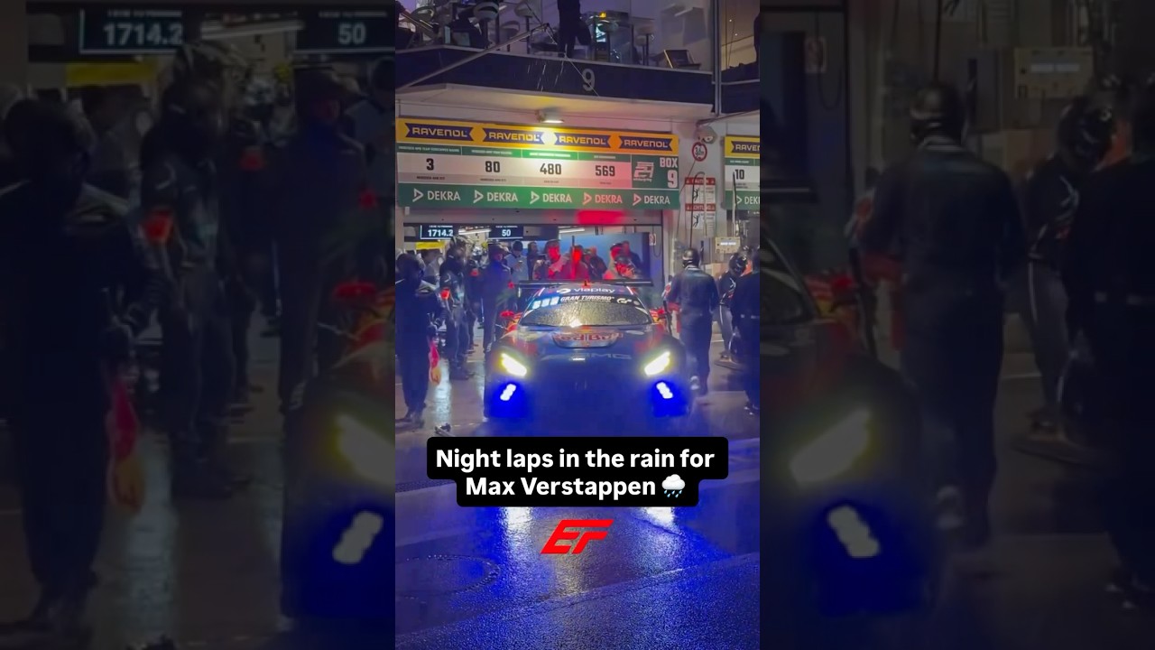 Max Verstappen in his element at the Nürburgring 👀 #formula1 #formulaone #maxverstappen #redbull