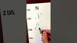 letter N 4 Style #calligraphy #handwriting #lettering