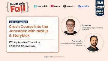 🚀 Crash Course into the Jamstack with Next.js & Storyblok | 🐿️ Hack This Fall 2.0