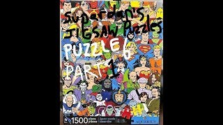 Puzzle 6 Part 1 of 3: DC Comics Original 1.5k piece jigsaw puzzle from Aquarius