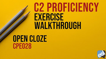 C2 Proficiency Exam - Open Cloze Guided Correction | CPE028