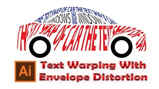 How to Text Warping With Envelope Distortion | Adobe Illustrator | Graphics Design