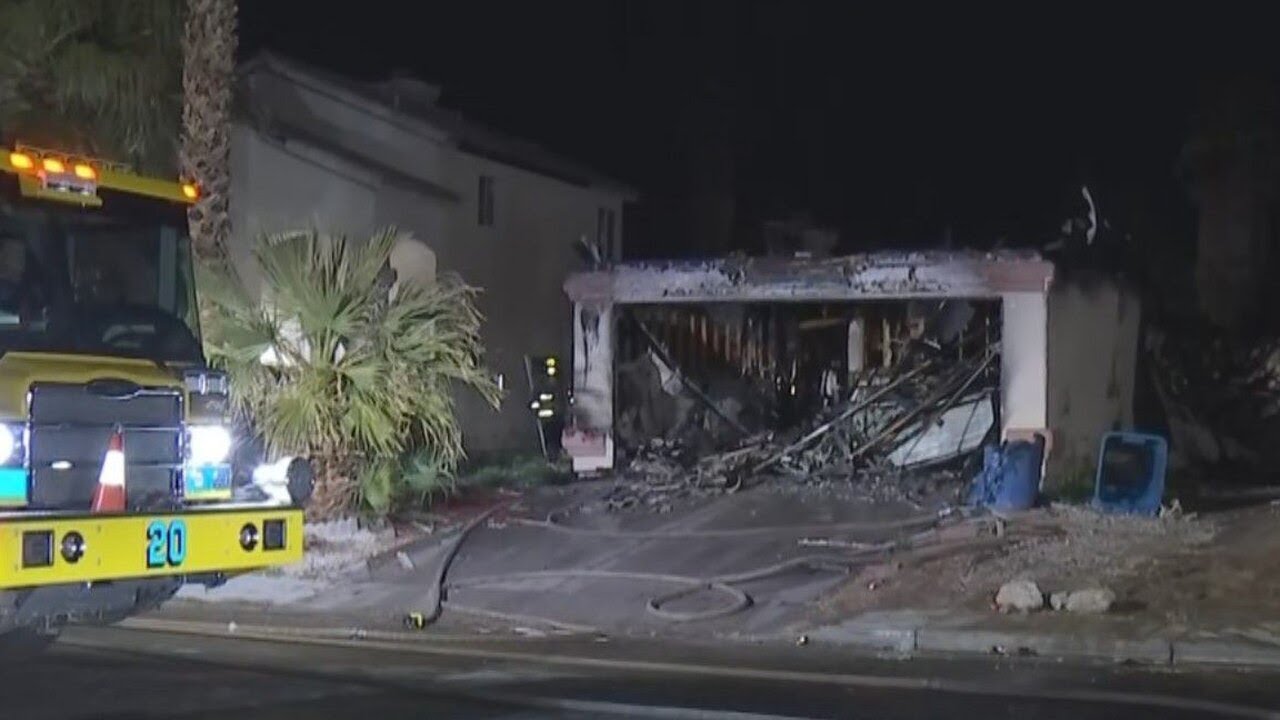 Crews respond to east Las Vegas house fire after neighbor reports loud ...