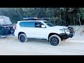 Taking our caravan to Fraser Island (K'gari) at Inskip Point.