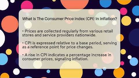 What Is The Consumer Price Index (CPI) In Inflation? - Inflation Insight Channel
