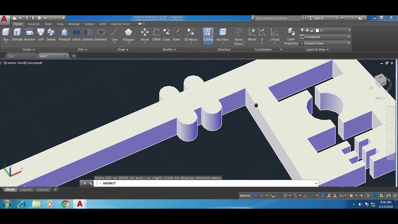 How To Convert 2D Drawing Into 3D In Autocad Fast And Easy Tutorial -  Youtube