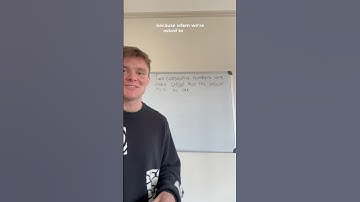 The sum of two consecutive numbers is always odd… 🤓#mathstutor #mathstricks #tomstutoring