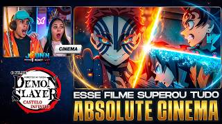 O FILME MAIS ABSURDO DOS ANIMES | Demon Slayer Castelo Infinito 1 - REACT
