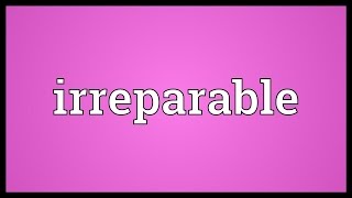 Irreparable Meaning