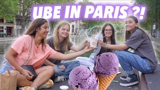 French People discovering UBE Ice cream ! Do they like it ?!