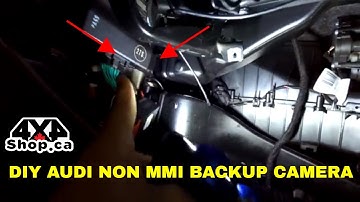 DIY How to install backup camera interface for Audi A4 A5 Q5 NON MMI Audi Concert Radio