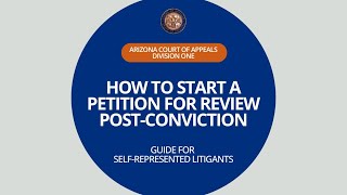 How to Start a Petition for Review Post Conviction (Petitioner)