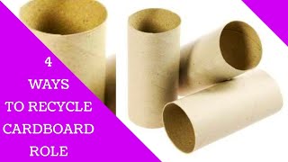 4 ways to recycle/reuse empty toilet paper role || Best out of waste