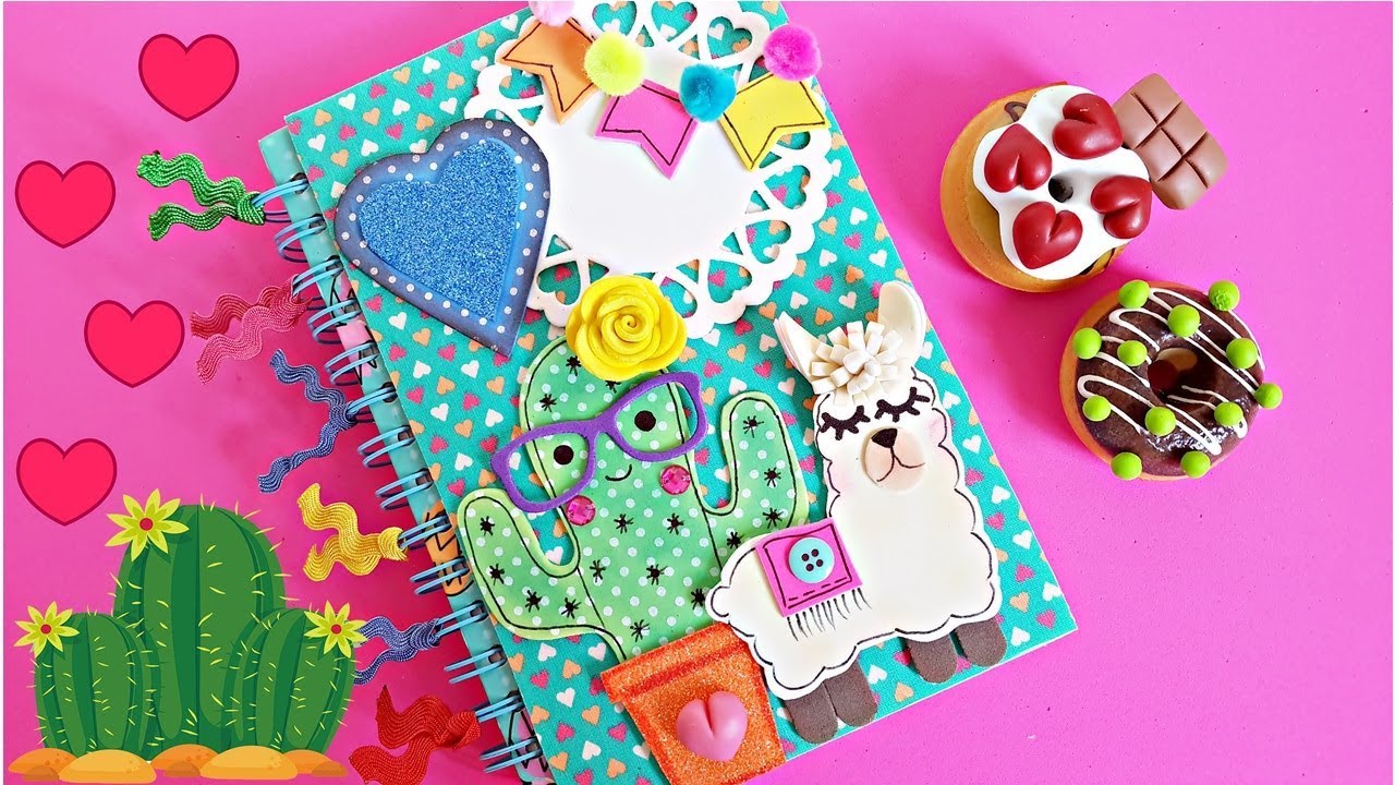 DIY COM EVA: CADERNO LHAMA MEXICANA