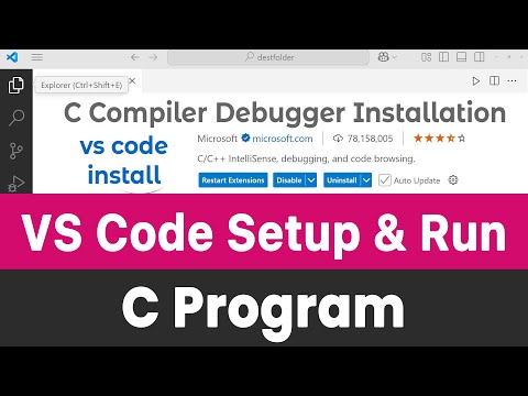 How to Setup Visual Studio Code and Run C Program | GCC Compiler, Extensions Installation Explained