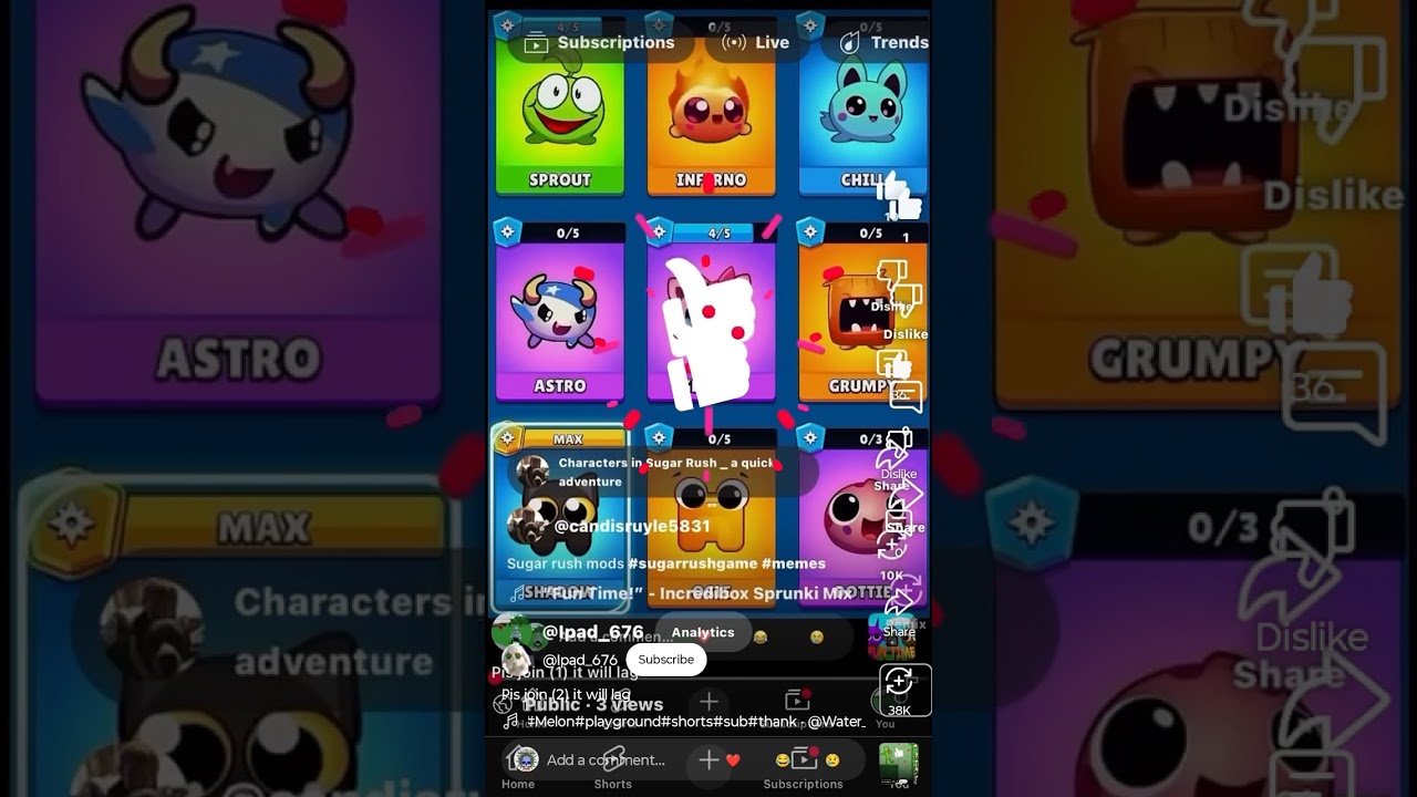 pls join (3) sugar Rush - a quick adventure 