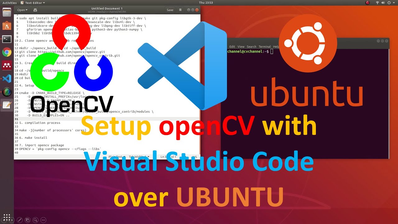 [Tutorial] Setup openCV library with Visual Studio Code over UBUNTU ...
