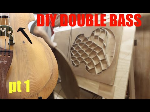 DIY Upright Bass Made From Trash Part 1: Hollow Core Doors 