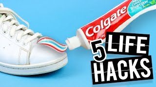 LIFE HACKS 5   change your life - Waterproof shoes and more!