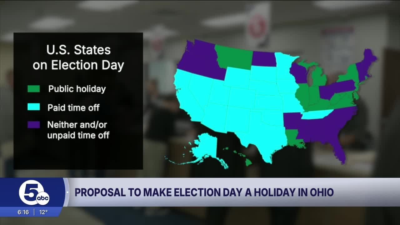 Ohio lawmakers propose bill to make Election Day a holiday