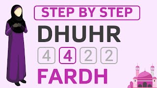 Learn to Pray Dhuhr Salah Perfectly: Step-by-Step Guide to 4 Rakat Fardh Zuhr - Female Hanafi Namaz