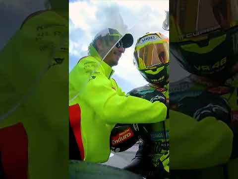 Fabio Di Giannantonio &amp; Valentino Rossi share a special moment after taking victory!