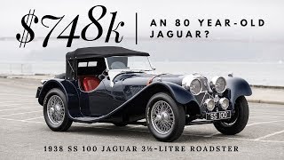 The $748,000 1938 SS 100 Jaguar Roadster (Monterey Car Week)
