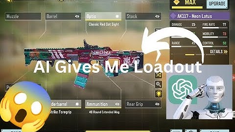 AI Gives Me Best Loadout In Game😱 #chatgpt #ai #codm