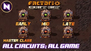GREEN/RED CIRCUIT: Design Once For All Qualities - EARLY/MID/LATE | Factorio Master Class/Tutorial