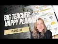Plan as i go  planner set up  big teacher happy planner  functional planner   planner stamps