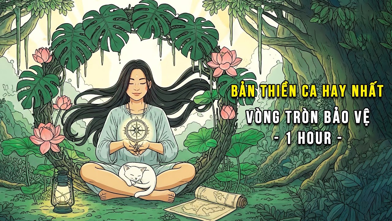 【NHẠC THIỀN NGỮ VIỆT】Vòng Tròn Bảo Vệ (1 HOUR) - Đi Xa Bình An & May Mắn - Đại Tùy Cầu Đà Ra Ni