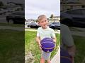 Levi does basketball trick shots!! π