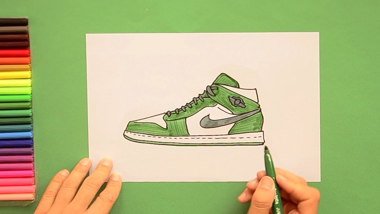 Envolver acidez apertura How to draw Air Jordan Nike Shoes - YouTube