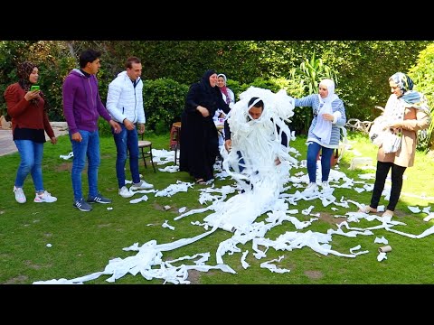 اسرع شخص هيخلص بكره المناديل في اقل وقت المناديل لفت علي الاسطورة والعقاب مسخرة