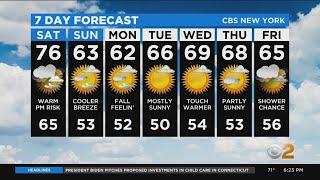 New York Weather: CBS2 10/15 Evening Forecast at 6PM