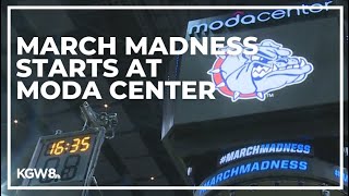 Thousands line up at Moda Center for March Madness