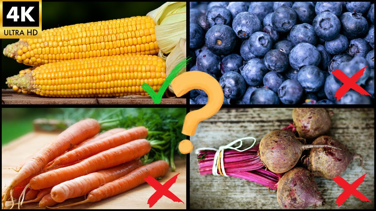 Учим цвета и фрукты/овощи! Весёлая викторина для детей. 