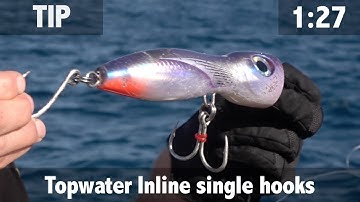 Topwater, Inline Single Hooks