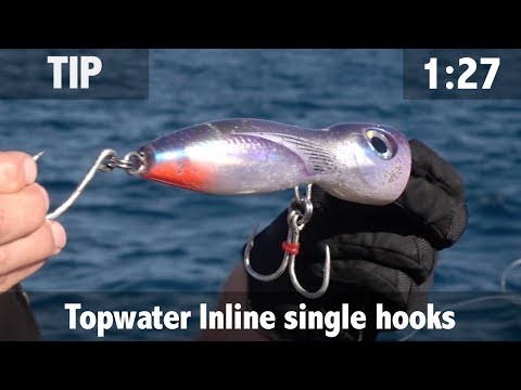 Topwater, Inline Single Hooks 